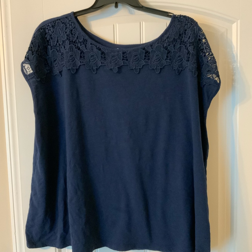 Blue Blouse 4X